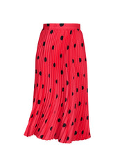 Skirt / JNBY Embroidered Mesh Polka Dot A-line Pleated Skirt