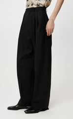 Pants / JNBY All-match Classic High-waist Straight-leg Loose Fit Pants