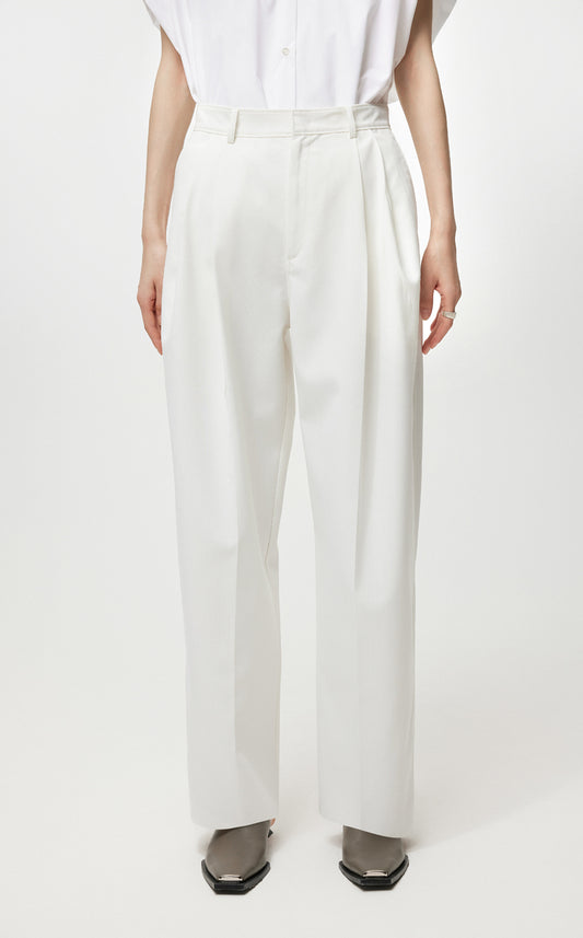 Pants / JNBY All-match Classic High-waist Straight-leg Loose Fit Pants