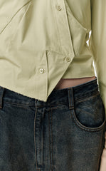 Shirt / JNBY Cotton Loose Long-sleeved Shirt(100% cotton)