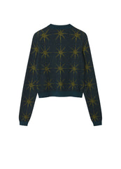 Sweater / JNBY Star Print Retro Round Neck Sweater