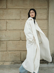 Coat / JNBY Solid Long Trench Coat