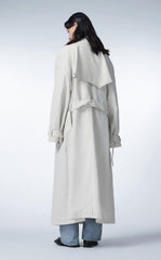 Coat / JNBY Solid Long Trench Coat