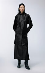 Coat / JNBY Polyurethane Leather Long Coat