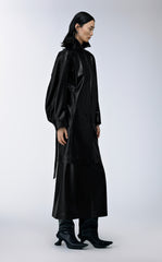 Coat / JNBY Polyurethane Leather Long Coat