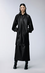 Coat / JNBY Polyurethane Leather Long Coat