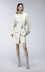 Coat / JNBY Polyurethane Leather Long Coat