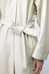 Coat / JNBY Polyurethane Leather Long Coat