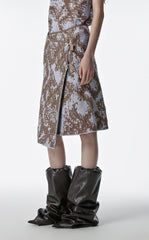 Skirt / JNBY Print Ramie Skirt