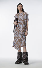 Skirt / JNBY Print Ramie Skirt