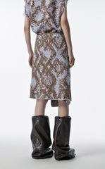 Skirt / JNBY Print Ramie Skirt