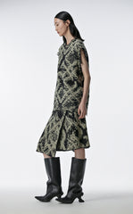 Skirt / JNBY Print Ramie Skirt