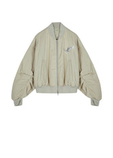 Coat / Su Embroidery X JNBY Cotton Bomber Jacket in Butterfly Pattern
