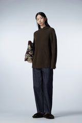 Sweater / JNBY Relaxed Hooded Wool-blend Nylon Sweater