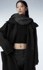 Coat / JNBY Mandarin-collar A-line Oversized Coat