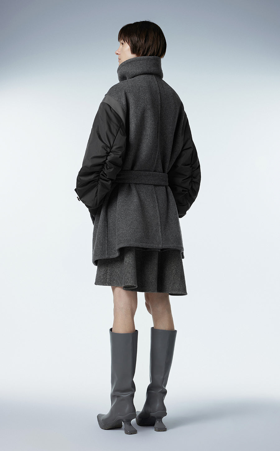 Coat / JNBY Midi Notched-collar Wool-blend Coat