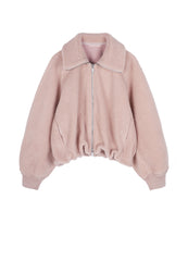 Coat / JNBY Oversized Faux Fur Cropped Coat