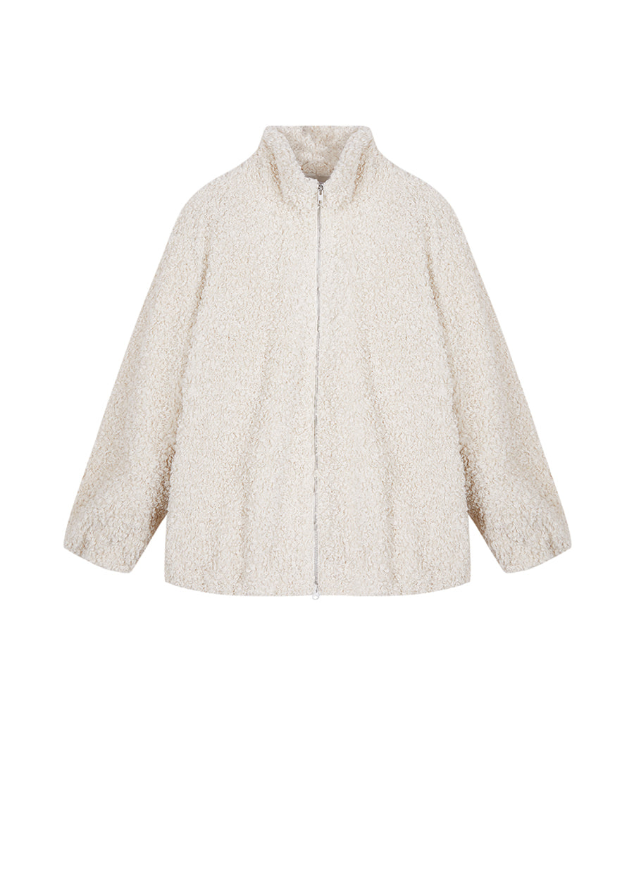 Coat / JNBY Cropped Faux Fur Coat