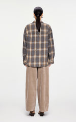 Shirt / JNBY Butterfly Pattern Plaid Shirt