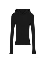 Sweater / JNBY Slim-Fit Hooded Wool Sweater