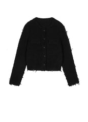 Sweater / JNBY Wool-Blend Pile Cardigan