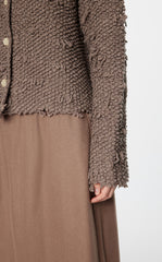 Sweater / JNBY Wool-Blend Pile Cardigan