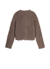 Sweater / JNBY Wool-Blend Pile Cardigan