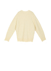 Sweater / JNBY Collarless Loose Mid-Length Cardigan