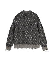 Sweater / JNBY Collarless Loose Mid-Length Cardigan