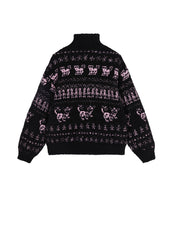 Sweater / JNBY High Neck Alpaca Wool Cardigan