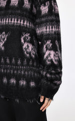 Sweater / JNBY Oversize Intarsia-Knit Sweater