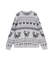 Sweater / JNBY Oversize Intarsia-Knit Sweater