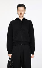 Sweatshirt / JNBY Relaxed Wool-Blend Hoodie