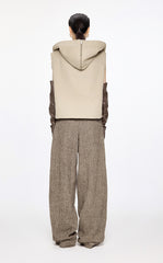 Vest / JNBY Relaxed Cotton Hooded Vest