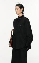 Coat / JNBY Oversize Wool-Cashmere Shirt Jacket