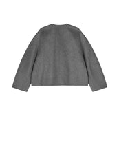 Coat / JNBY Relaxed V-neck Wool Coat