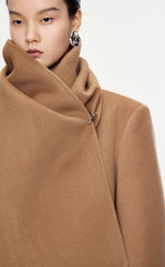 Coat / JNBY Mid-length Wool-cashmere Cape Coat