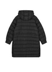 Coat / JNBY Relaxed H-Shape Mid-Length Hooded Down Jacket