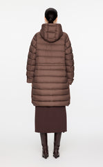 Coat / JNBY Relaxed H-Shape Mid-Length Hooded Down Jacket