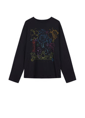 T-shirt / (ESG) JNBY Long-sleeve T-shirt in Floral Pattern£¨Spring 24£©
