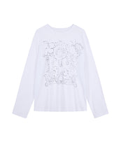 T-shirt / (ESG) JNBY Long-sleeve T-shirt in Floral Pattern£¨Spring 24£©