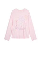 T-shirt / (ESG) JNBY Long-sleeve T-shirt in Floral Pattern£¨Spring 24£©