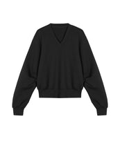 Sweatershirt / JNBY V-neck Cotton-blend Lyocell Sweatershirt£¨Spring 24£©