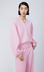 Sweatershirt / JNBY V-neck Cotton-blend Lyocell Sweatershirt£¨Spring 24£©