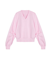 Sweatershirt / JNBY V-neck Cotton-blend Lyocell Sweatershirt£¨Spring 24£©