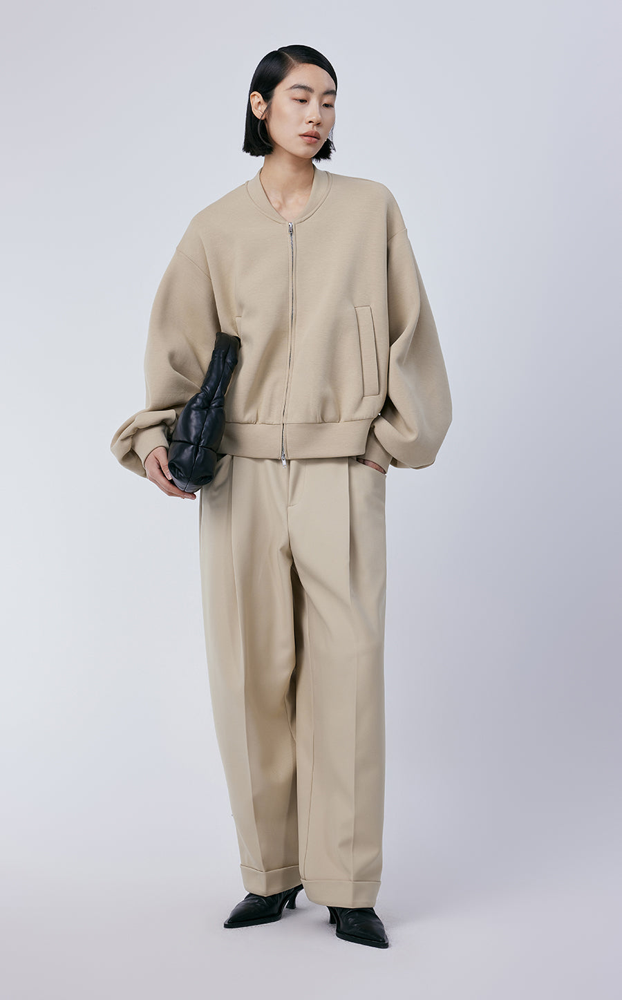 Sweatershirt / JNBY V-neck Cotton Cardigan Sweatershirt£¨Spring 24£©