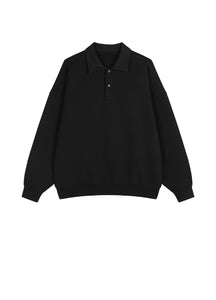 Sweatershirt / JNBY Cotton Polo Collar Relaxed-fit Hoodie（Spring 24）