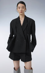 Blazer / JNBY Wool Blazer in Pleated-detail£¨Spring 24£©