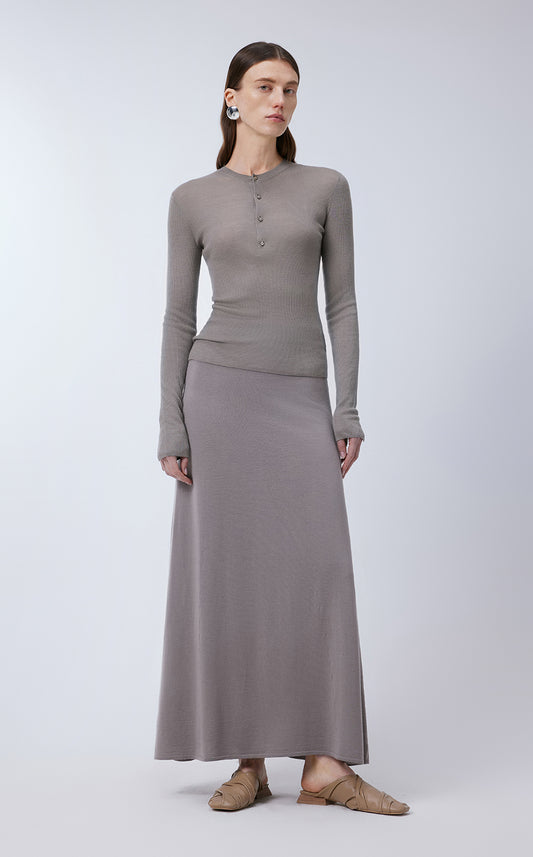 Skirt / JNBY Wool Ankle-length A-line Skirt