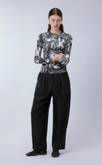 Pants / JNBY Wool Elastic Waist Wide Leg Pants£¨Spring 24£©